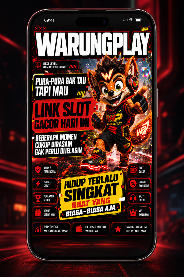 tampilan aplikasi warungplay casino slot online di smartphone